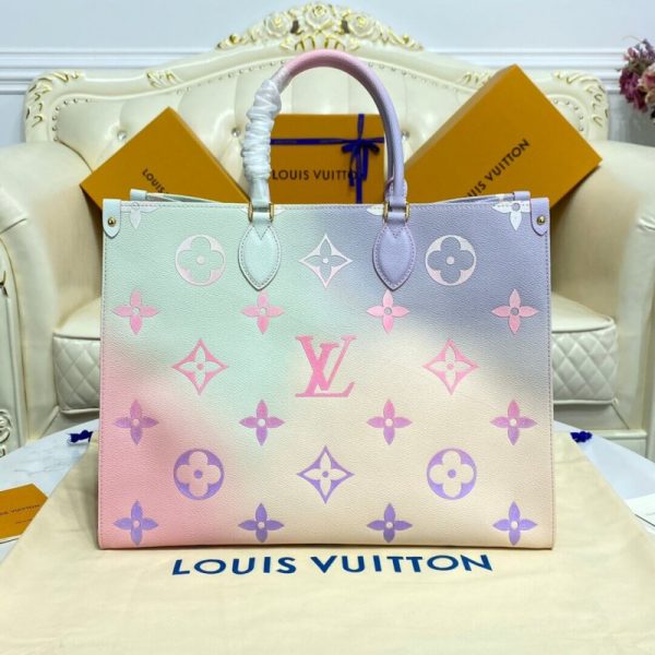 Replica LV Onthego GM M46076 Sunrise Pastel Tote Bag - Image 6