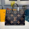Best Replicas Bags - Replica Louis Vuitton Onthego Black Caramel M44674 Bag Shop For Best Louis Vuitton LV Replica Bags With Cheap Price