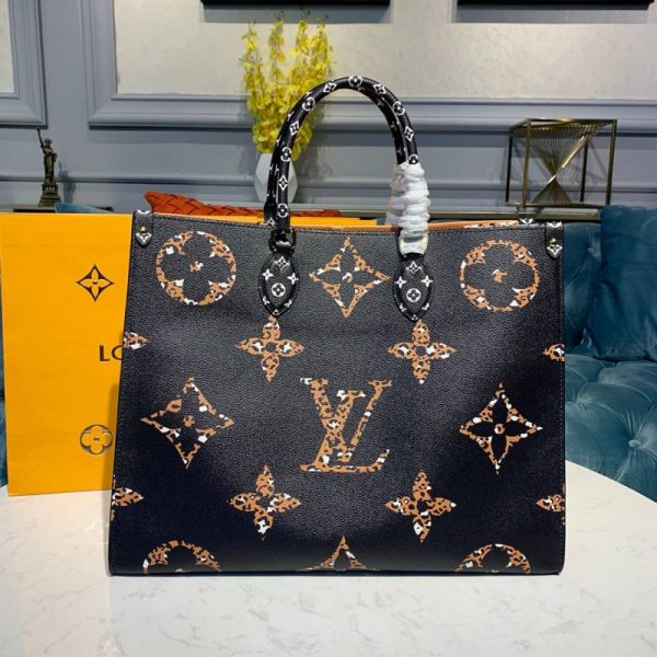 Replica Louis Vuitton Onthego Black Caramel M44674 Bag - Image 2