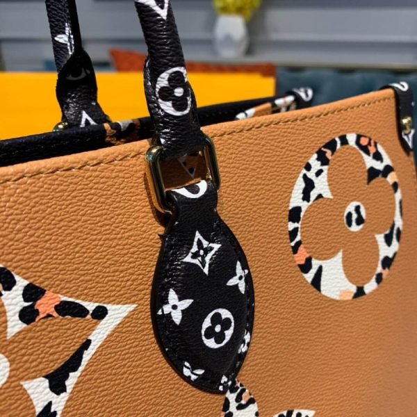 Replica Louis Vuitton Onthego Black Caramel M44674 Bag - Image 8