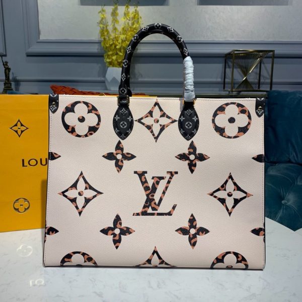 Replica LV Onthego Ivory/Havana Tote Bag M44675 - Image 2