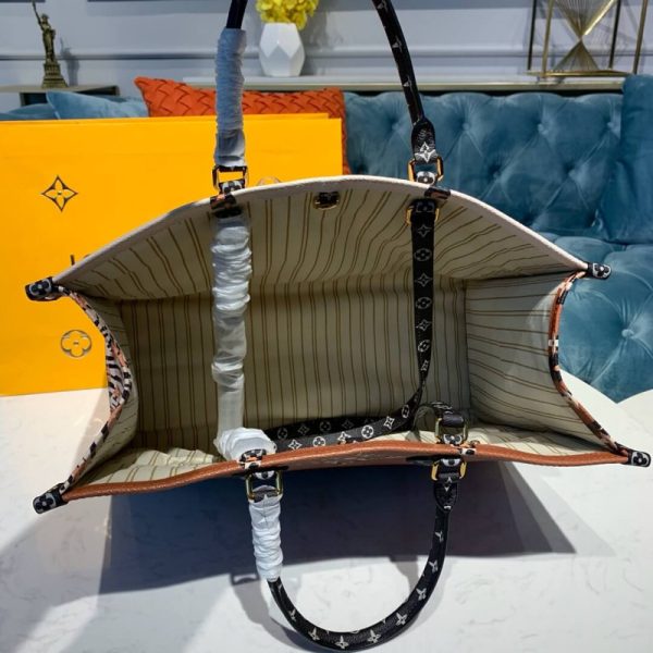 Replica LV Onthego Ivory/Havana Tote Bag M44675 - Image 10