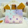 Best Replicas Bags - Louis Vuitton Replica Onthego Mm Sunrise Pastel Bag M20510 Shop For Best Louis Vuitton LV Replica Bags With Cheap Price