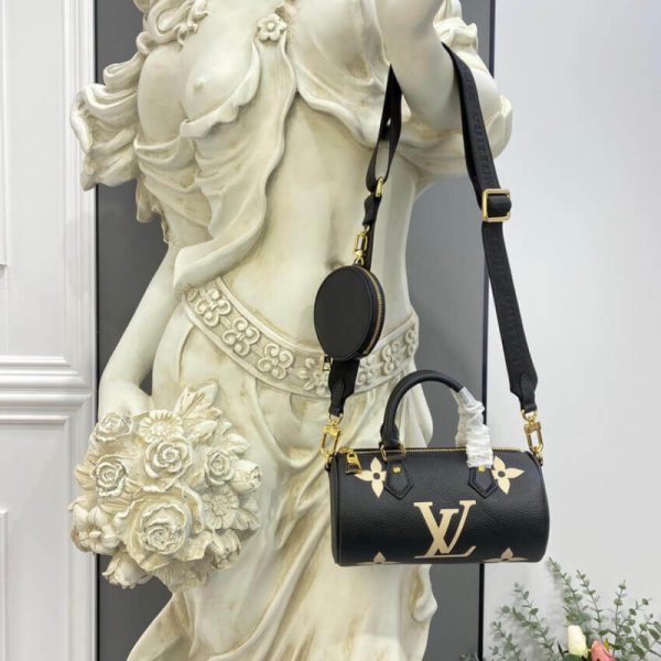Replica Louis Vuitton Papillon Bb M45980 Black/Beige Handbag - Image 2