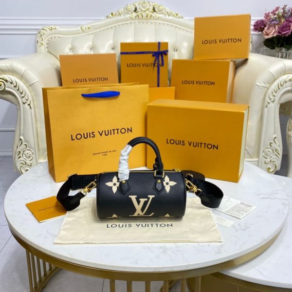Replica Louis Vuitton Papillon Bb M45980 Black/Beige Handbag - Image 5