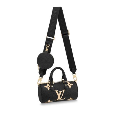 Replica Louis Vuitton Papillon Bb M45980 Black/Beige Handbag
