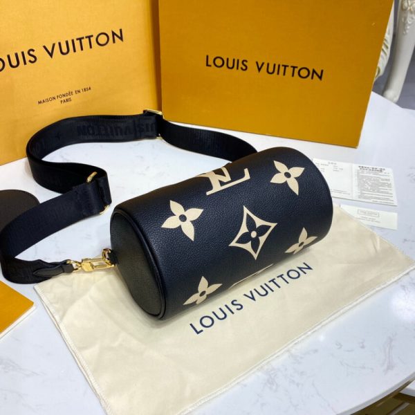 Replica Louis Vuitton Papillon Bb M45980 Black/Beige Handbag - Image 6