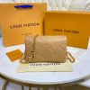 Best Replicas Bags - Replica LV Pochette Coussin M80818 in Camel Brown Shop For Best Louis Vuitton LV Replica Bags With Cheap Price