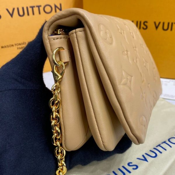 Replica LV Pochette Coussin M80818 in Camel Brown - Image 9