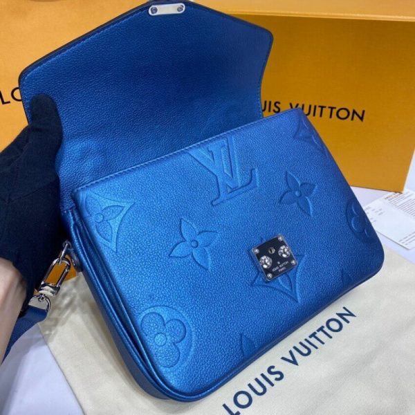 Replica LV Pochette Metis Navy Nacre Handbag M59211 - Image 14