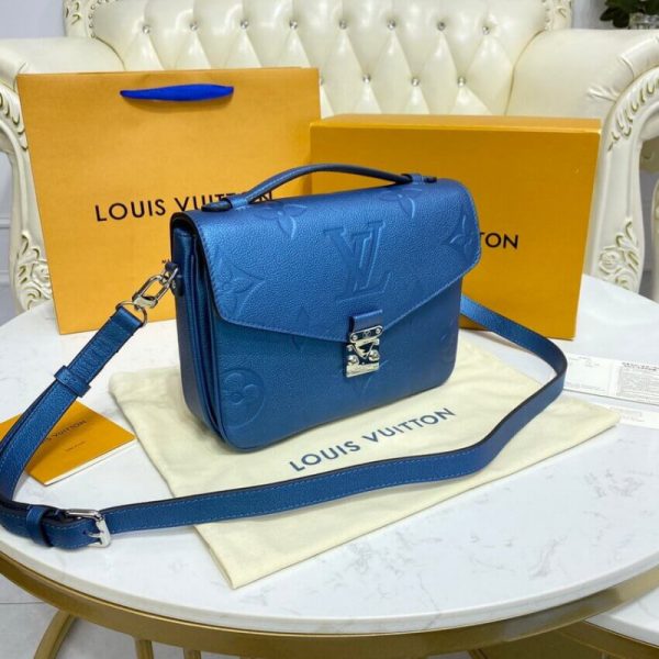 Replica LV Pochette Metis Navy Nacre Handbag M59211 - Image 4