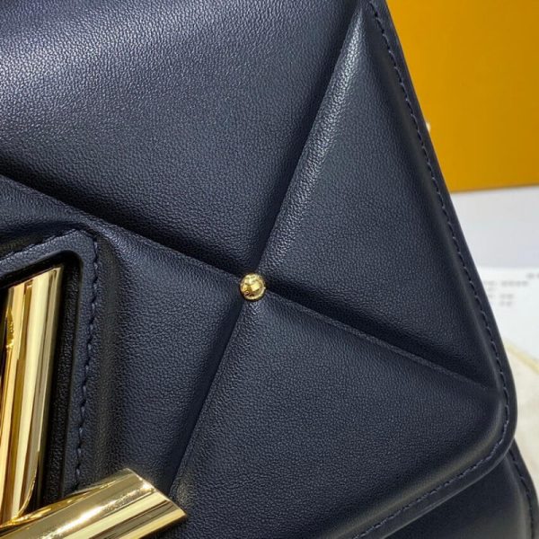 Louis Vuitton Sheepskin Leather Twist MM Black Replica - Image 11