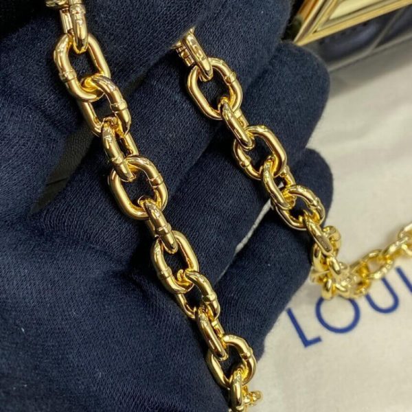 Louis Vuitton Sheepskin Leather Twist MM Black Replica - Image 12