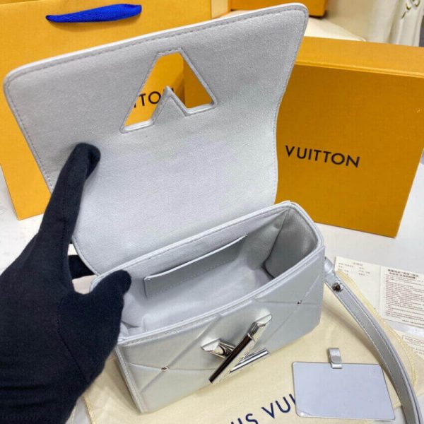 Replica Louis Vuitton Twist PM M59031 Argent Sheepskin Leather - Image 13