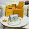 Best Replicas Bags - Replica Louis Vuitton Twist PM M59031 Argent Sheepskin Leather Shop For Best Louis Vuitton LV Replica Bags With Cheap Price