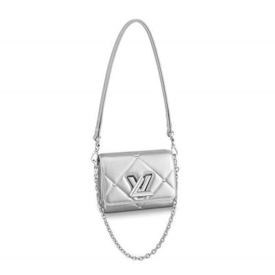 Replica Louis Vuitton Twist PM M59031 Argent Sheepskin Leather