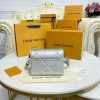 Best Replicas Bags - Replica Louis Vuitton Twist PM M59031 Argent Sheepskin Leather Shop For Best Louis Vuitton LV Replica Bags With Cheap Price