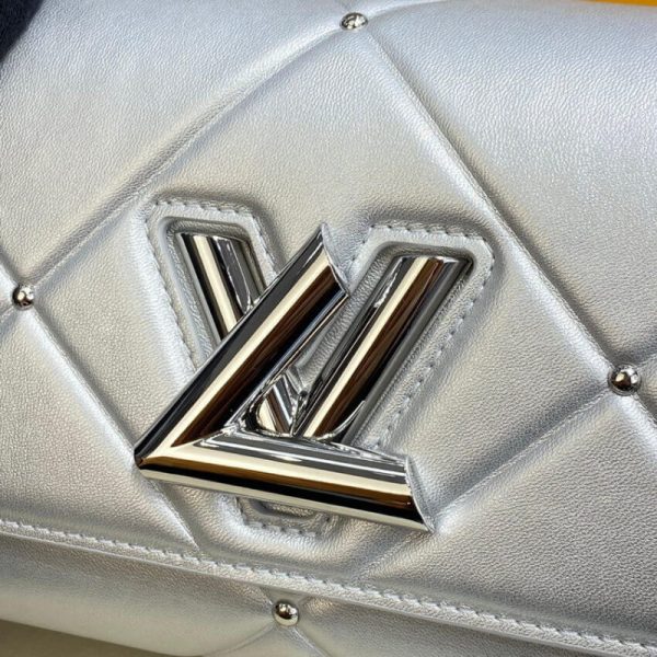 Replica Louis Vuitton Twist PM M59031 Argent Sheepskin Leather - Image 10