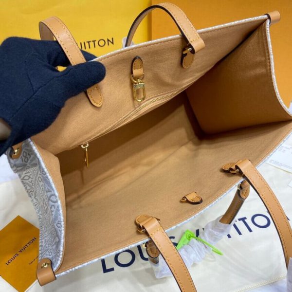 Replica LV Onthego MM Jacquard Bag M59614 Since 1854 - Image 16