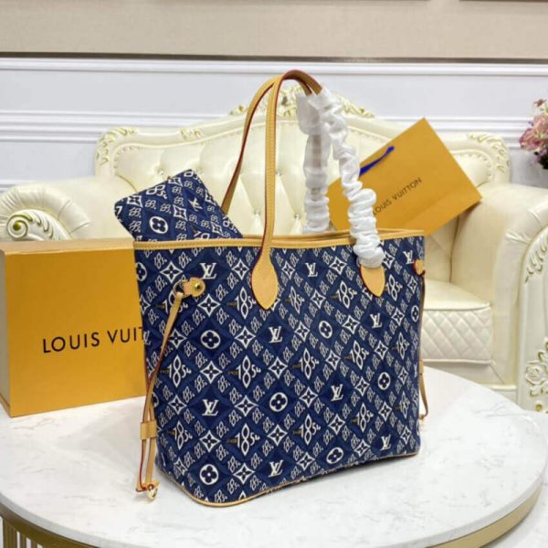 Replica Louis Vuitton Neverfull MM 1854 Print M57484 Bag - Image 3