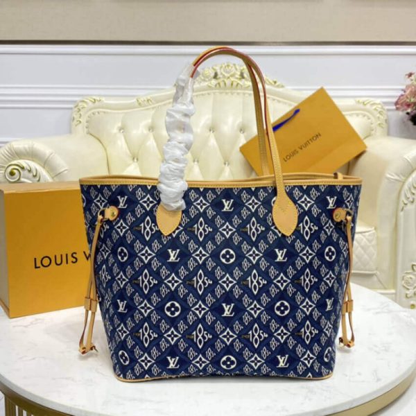 Replica Louis Vuitton Neverfull MM 1854 Print M57484 Bag - Image 4