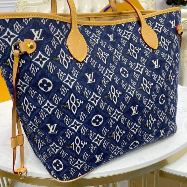 Replica Louis Vuitton Neverfull MM 1854 Print M57484 Bag - Image 6