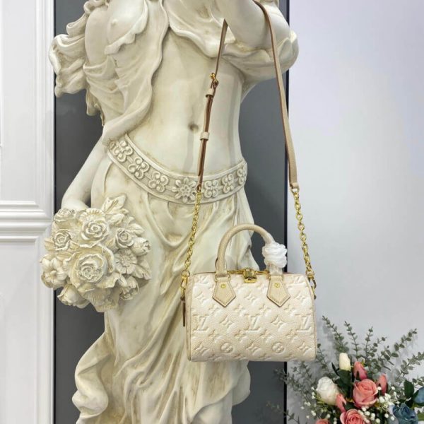Replica LV Speedy Bandouliere 20 in Pale Beige | M46163 - Image 2