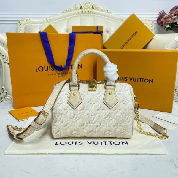 Replica LV Speedy Bandouliere 20 in Pale Beige | M46163 - Image 3