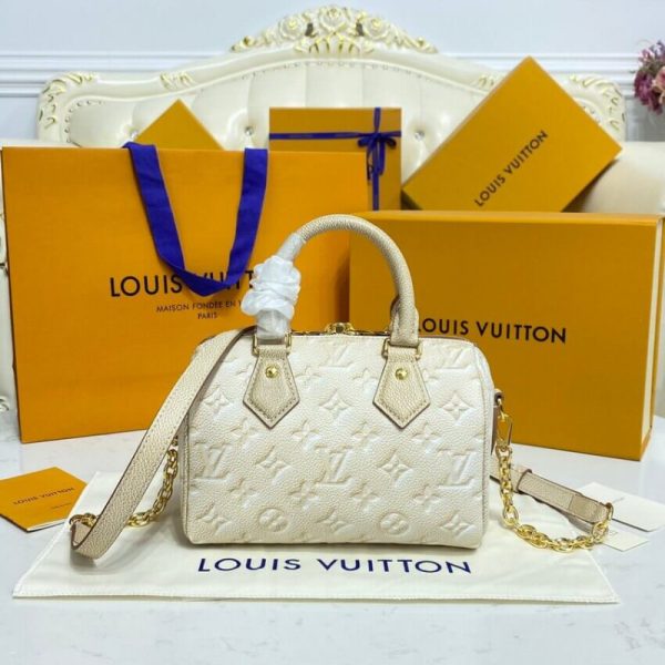 Replica LV Speedy Bandouliere 20 in Pale Beige | M46163 - Image 5