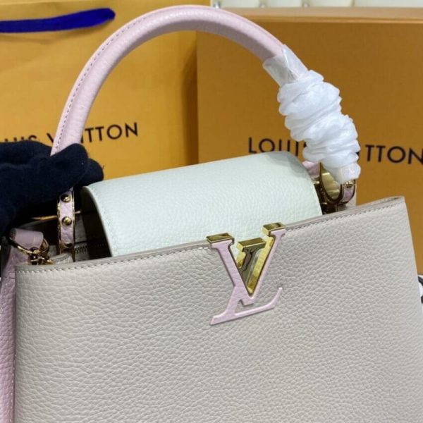 Louis Vuitton Capucines MM Taurillon Leather Replica Handbag - Image 6