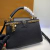 Best Replicas Bags - Replica LV Taurillon Leather Capucines PM M52963 Handbag Shop For Best Louis Vuitton LV Replica Bags With Cheap Price