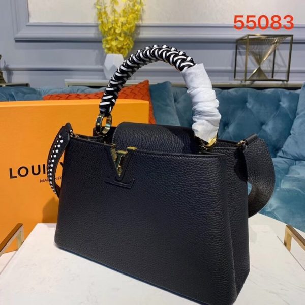 Louis Vuitton Capucines PM Replica in Taurillon Leather - Image 3