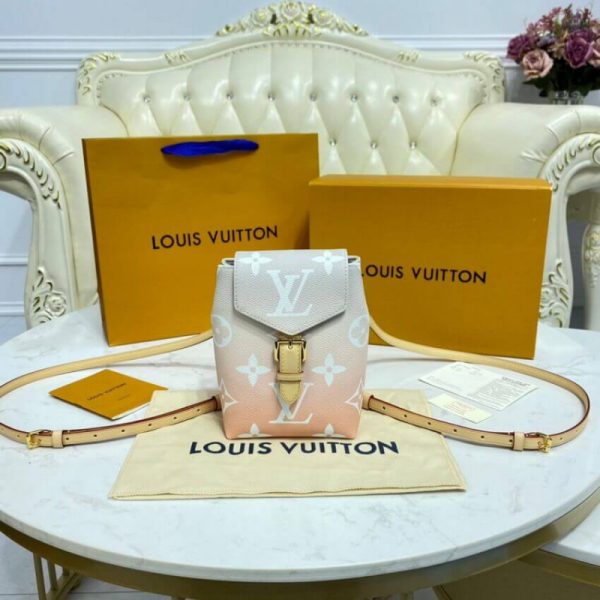 Replica LV Tiny Mini Backpack M45764 in Mist Gray - Image 2