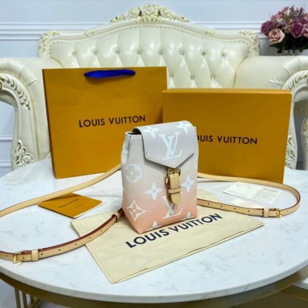 Replica LV Tiny Mini Backpack M45764 in Mist Gray - Image 3