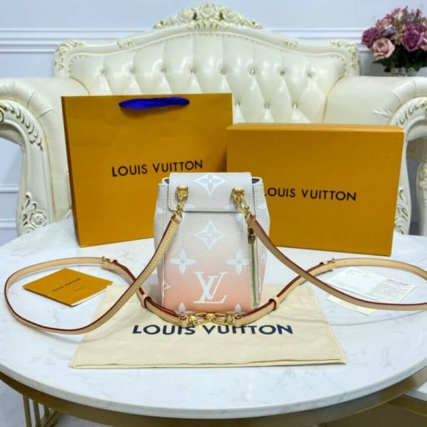 Replica LV Tiny Mini Backpack M45764 in Mist Gray - Image 4