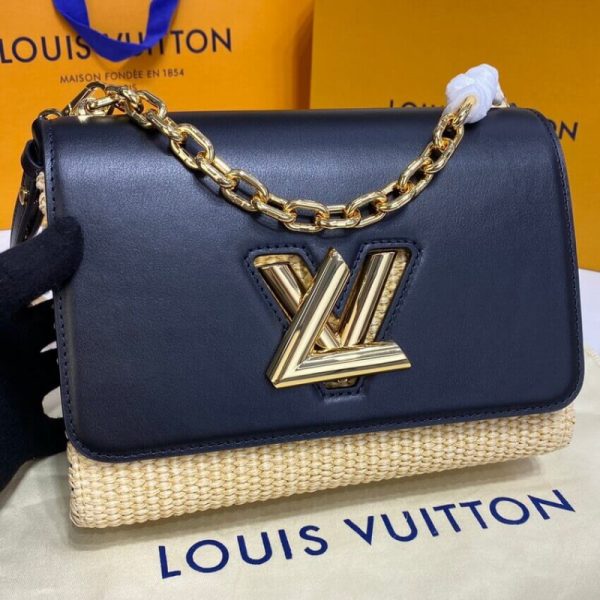Replica Louis Vuitton Twist MM Black M57647 Bag - Image 8