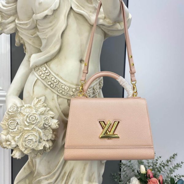 Replica LV Twist One Handle MM Champagne Métallise Bag - Image 2