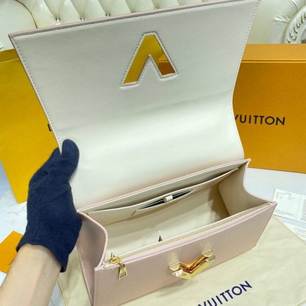 Replica LV Twist One Handle MM Champagne Métallise Bag - Image 13