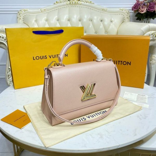 Replica LV Twist One Handle MM Champagne Métallise Bag - Image 3