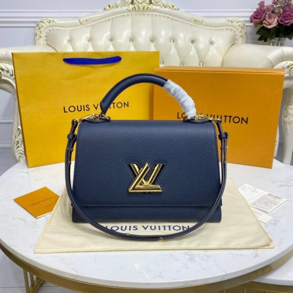 Louis Vuitton Twist MM Marine Blue Replica Handbag - Image 2