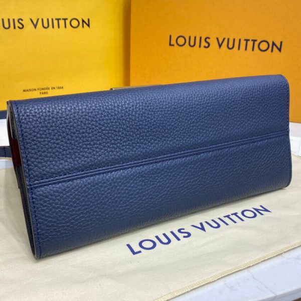 Louis Vuitton Twist MM Marine Blue Replica Handbag - Image 5