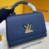 Best Replicas Bags - Louis Vuitton Twist MM Marine Blue Replica Handbag Shop For Best Louis Vuitton LV Replica Bags With Cheap Price