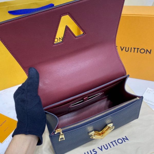 Replica Louis Vuitton Twist PM M58793 Marine Blue Handbag - Image 15