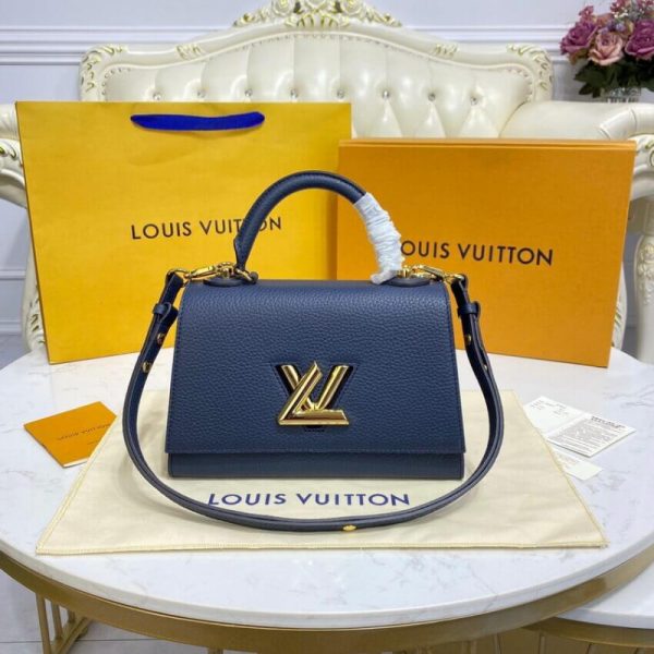 Replica Louis Vuitton Twist PM M58793 Marine Blue Handbag - Image 3