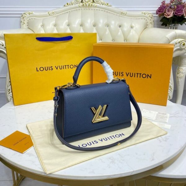 Replica Louis Vuitton Twist PM M58793 Marine Blue Handbag - Image 4