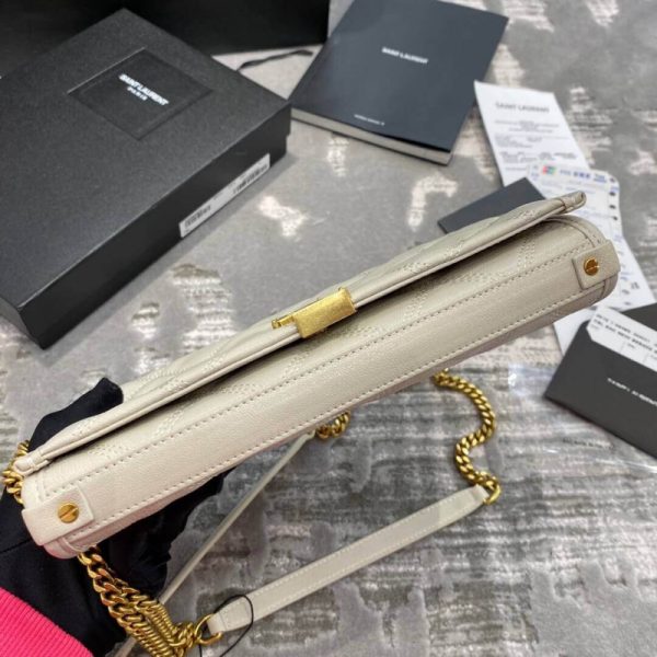 Saint Laurent Becky Quilted Lambskin Chain Wallet Replica - Image 12