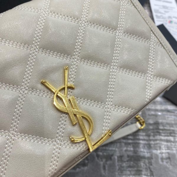 Saint Laurent Becky Quilted Lambskin Chain Wallet Replica - Image 13