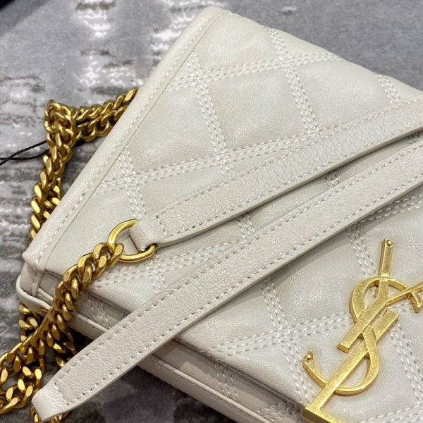 Saint Laurent Becky Quilted Lambskin Chain Wallet Replica - Image 16