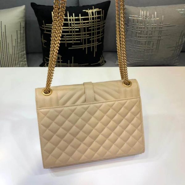 Saint Laurent Grain Leather Envelope Medium Replica Bag - Image 3