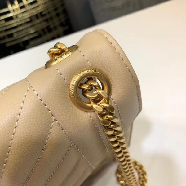 Saint Laurent Grain Leather Envelope Medium Replica Bag - Image 5